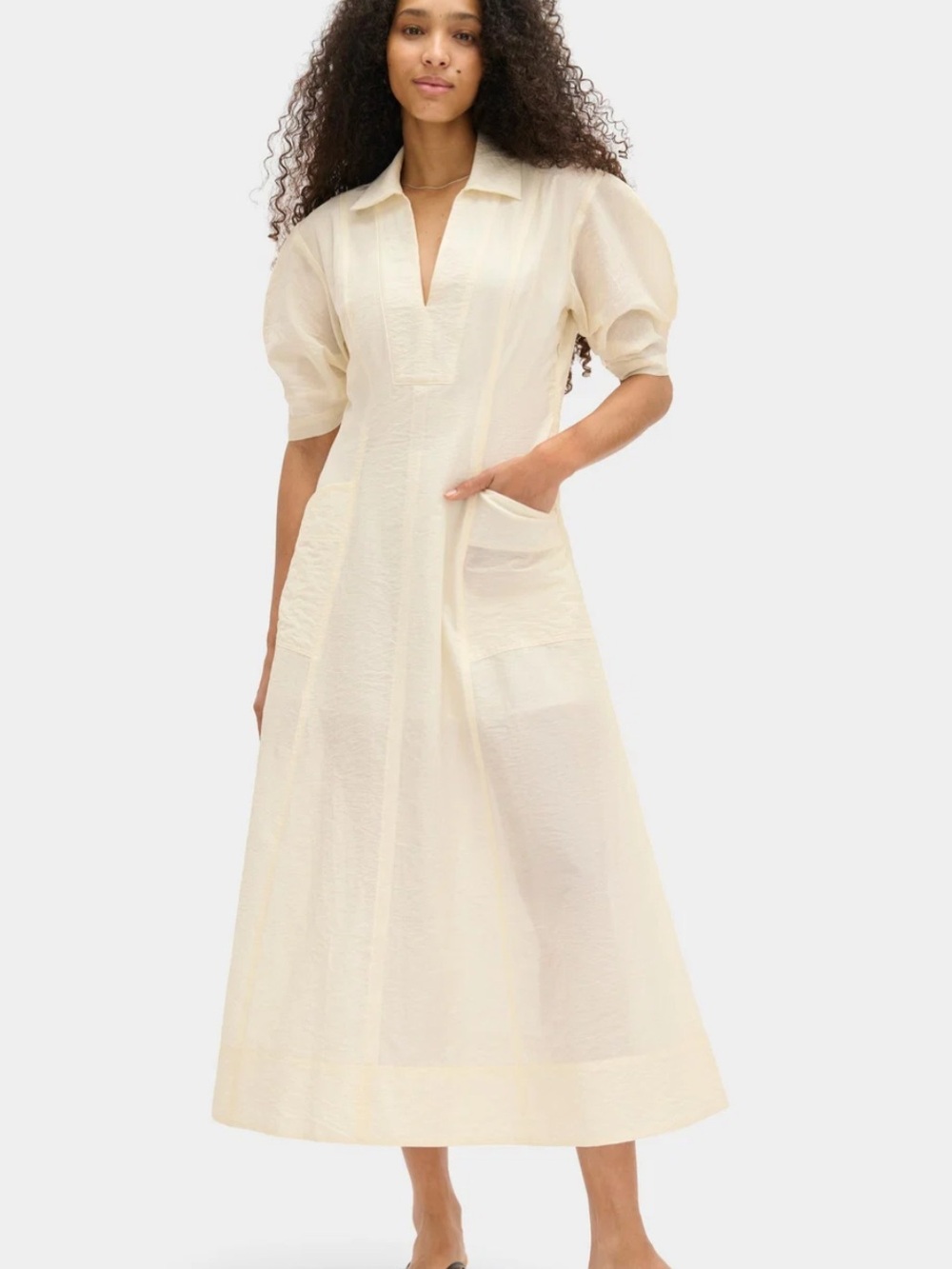 Aligne Tracy Sheer Midi Dress